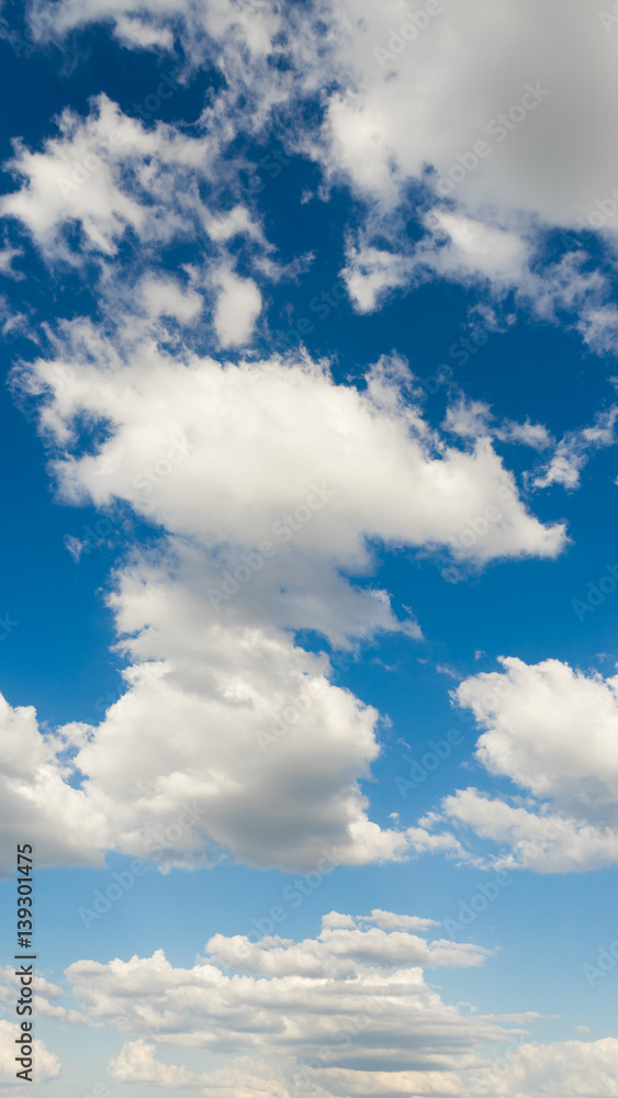 Sunny sky with clouds in the background. Sunny sky with clouds in the background.