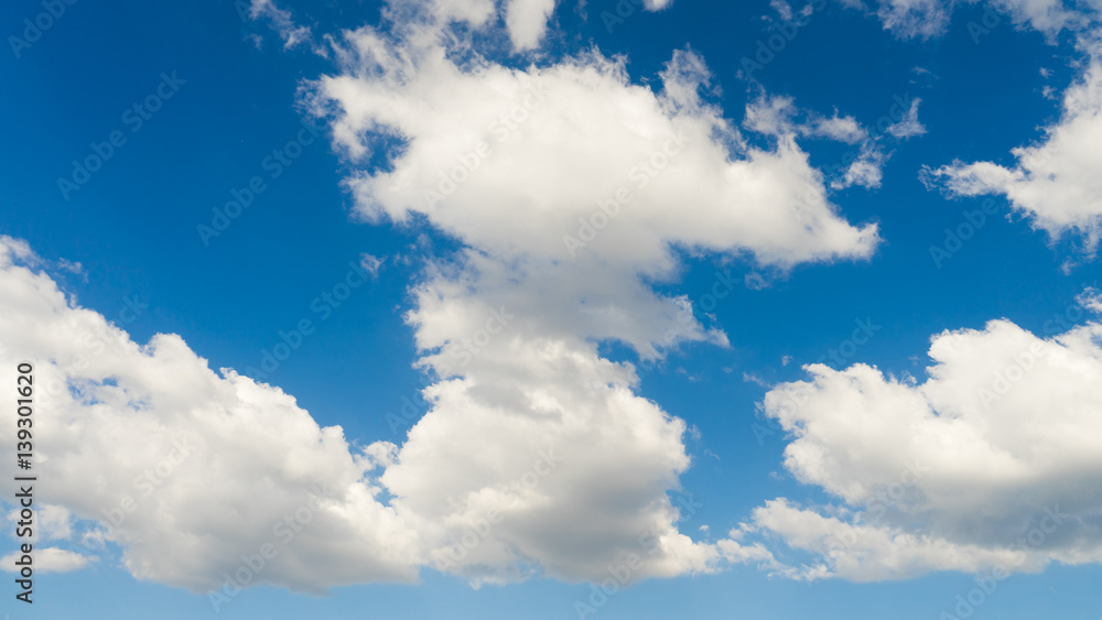 Sunny sky with clouds in the background. Sunny sky with clouds in the background.