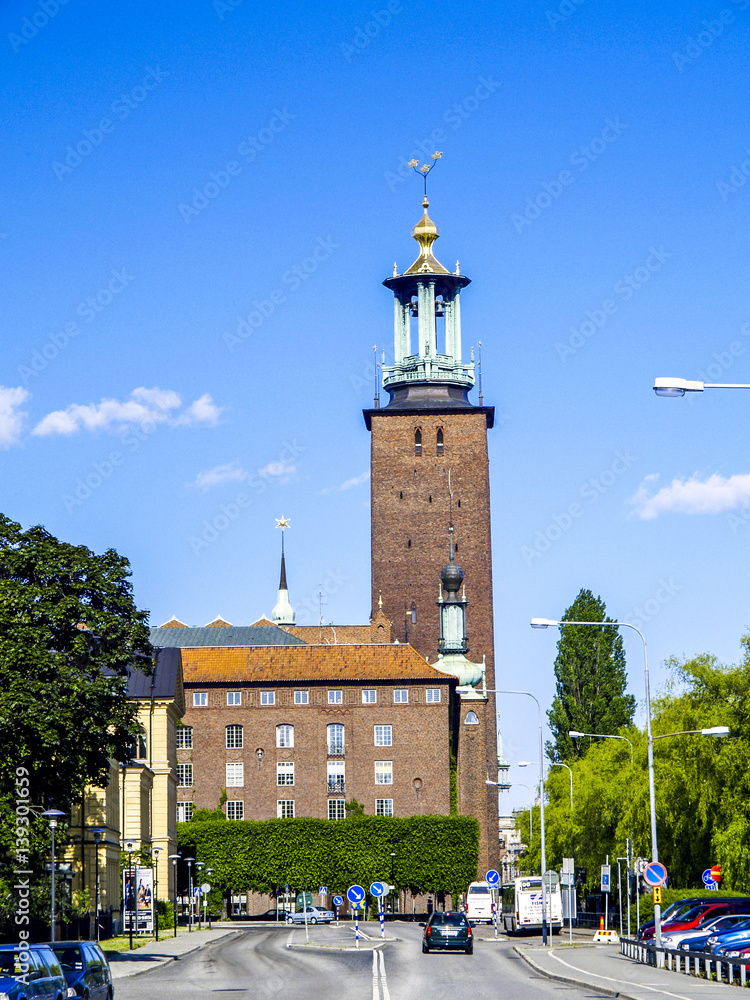 Stockholm, City hall, Stadshuset, Sweden, Kungsholmen