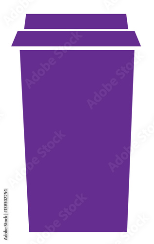 Purple Coffee Cup