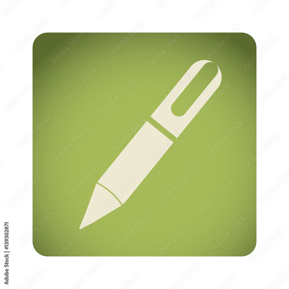 green emblem ballpoint icon, vector illustraction design green emblem ballpoint icon, vector illustraction design