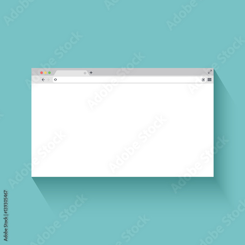 Simple browser window. Browser search. Flat. Vector illustration EPS 10