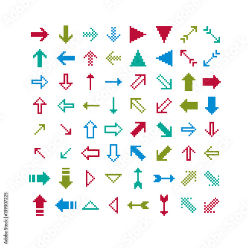 Different vector arrows, pi...