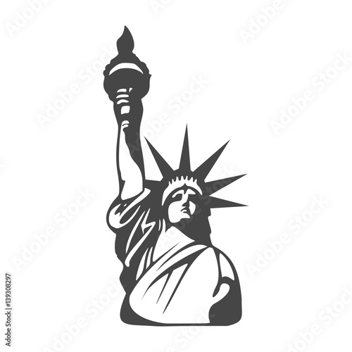 Statue of Liberty icon - Illustration