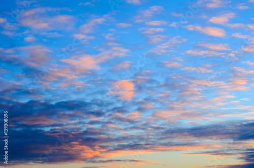 Beautiful sunset clouds in sky © ihorbondarenko