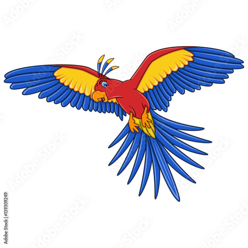 Flying Parrot cartoon