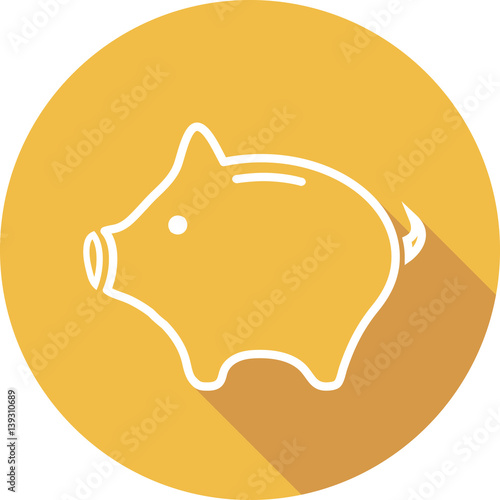 moneybox line vector icon. piggy bank vector icon. piggy bank line vector icon for web site and app