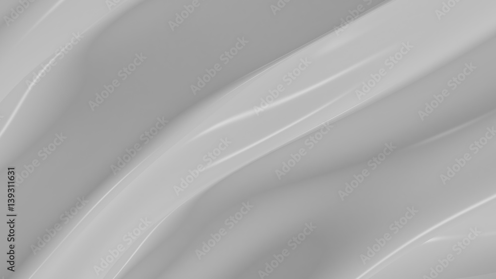 3D Illustration Abstract White Background