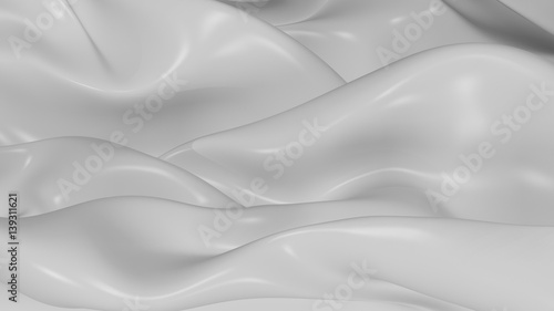 3D Illustration Abstract White Background
