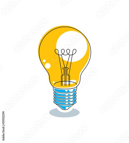 Light bulb idea concept vec...
