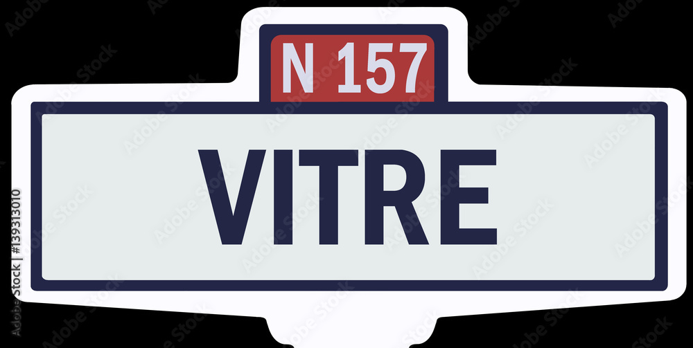VITRE - Ancien panneau entrée d'agglomération VITRE - Ancien panneau entrée d'agglomération