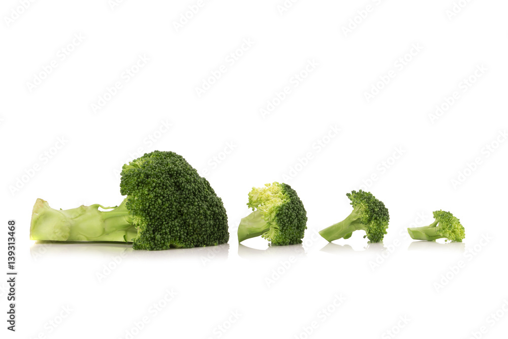 Fresh broccoli isolated on white background Fresh broccoli isolated on white background