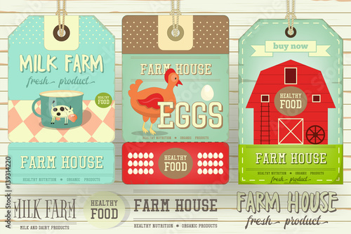 Farm Price Tag Label