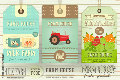 Farm Price Tag Label