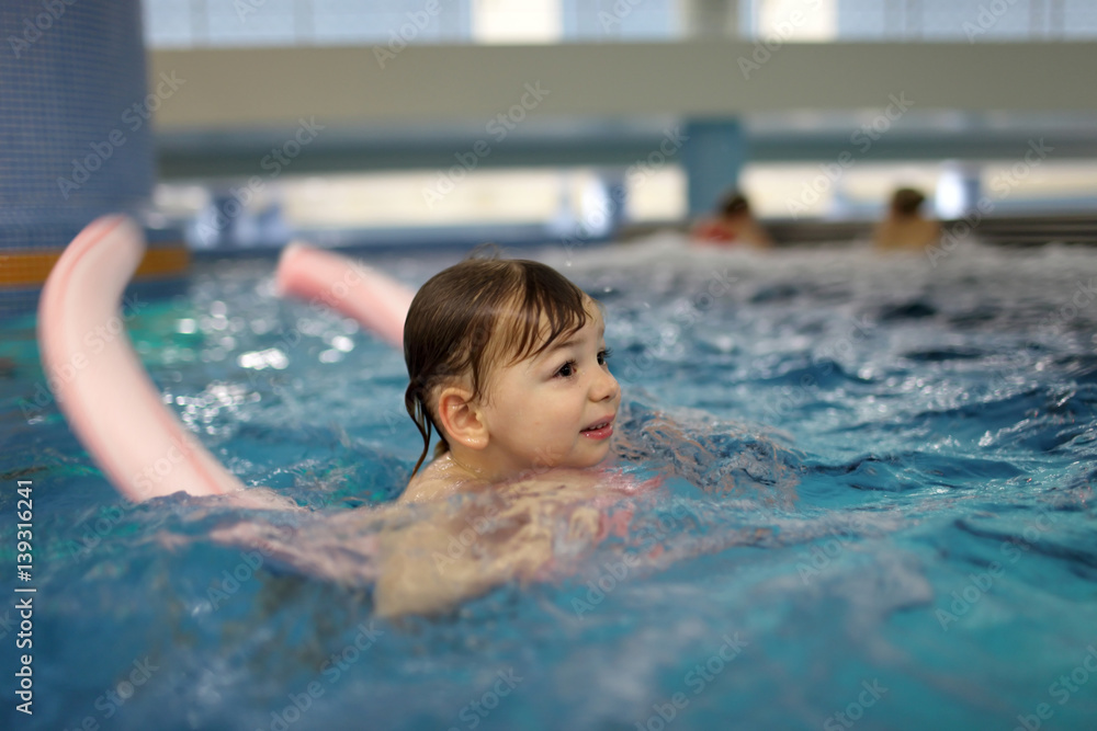 Boy in the pool