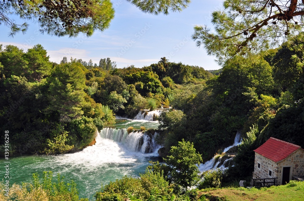 Naklejka premium Skradinski buk, Krka Nationalpark, Dalmatien