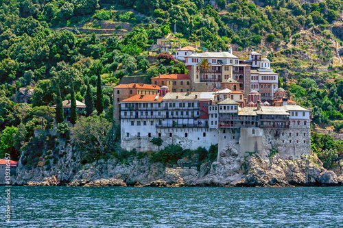 Tableau sur toile Gregoriou monastery, Mount Athos