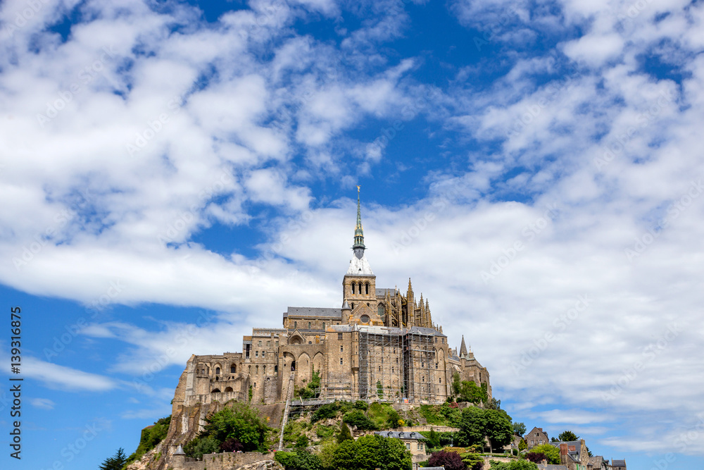 Scenic view to Mont Saint-Michel