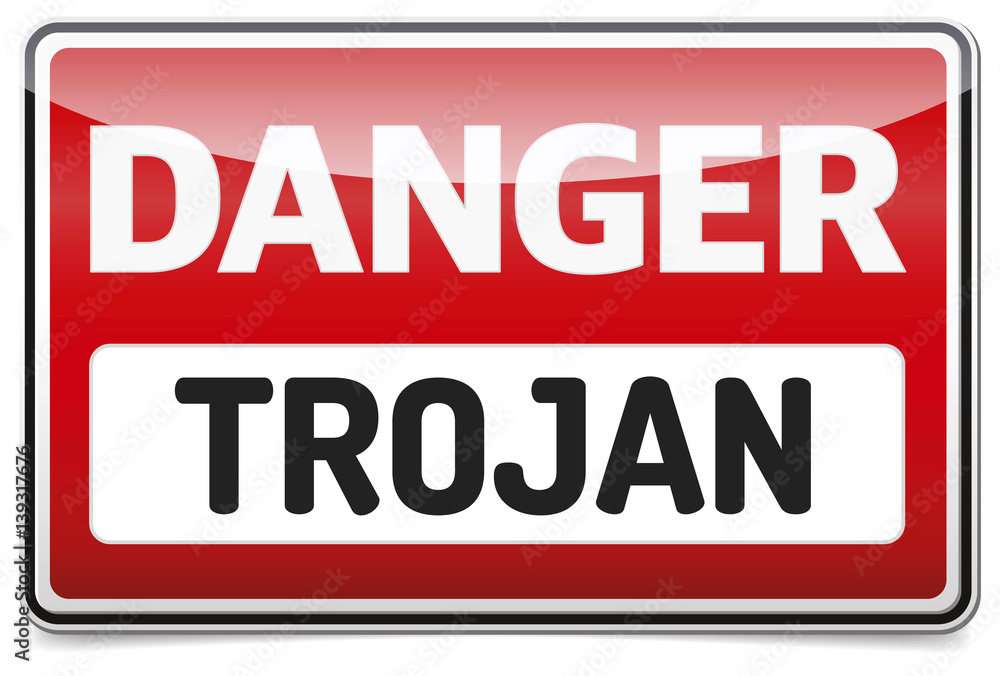 Banking Trojan - Warning sign - AtomBombing bank account hacking, email viruses and fraud concept Banking Trojan - Warning sign - AtomBombing bank account hacking, email viruses and fraud concept