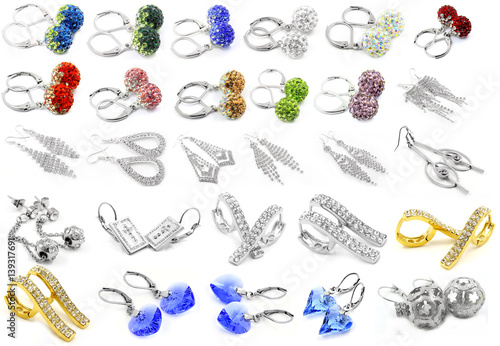 Big set jewel mix - Earrings