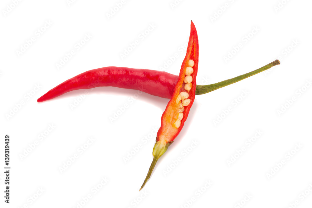 chili pepper isolated on a white background chili pepper isolated on a white background