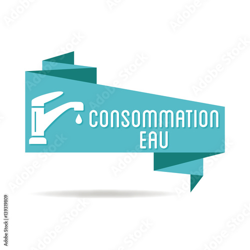 Logo consommation eau.