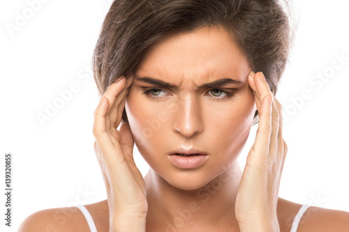 Wallpaper Mural Woman with a headache Torontodigital.ca