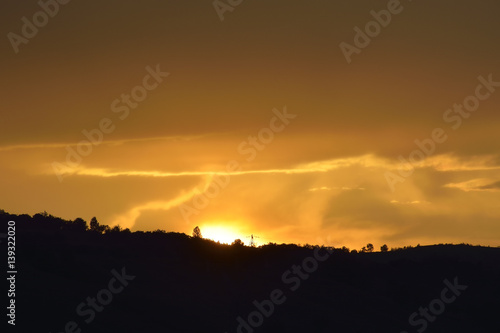 Wallpaper Mural Fiery orange sunset sky. Beautiful sky. Torontodigital.ca