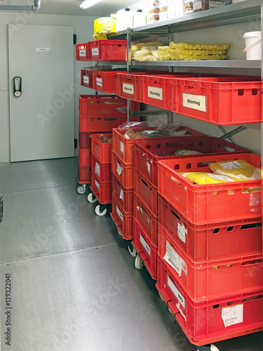 begehbarer Kühlschrank für vakuumverpackte Lebensmittel