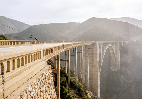 Bixby Creek Bridge on Highway 1, California photo