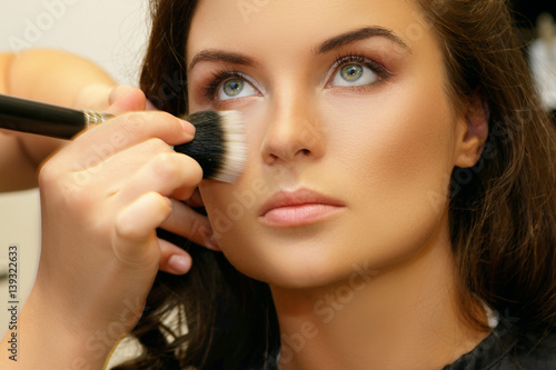 Model and makeup artist