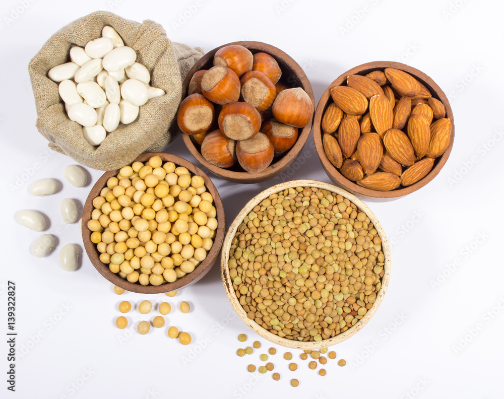 Natural products containing plant proteins.