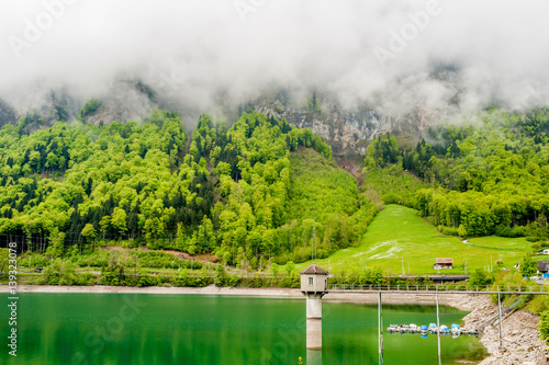 Lungern lake in Switzerland photo