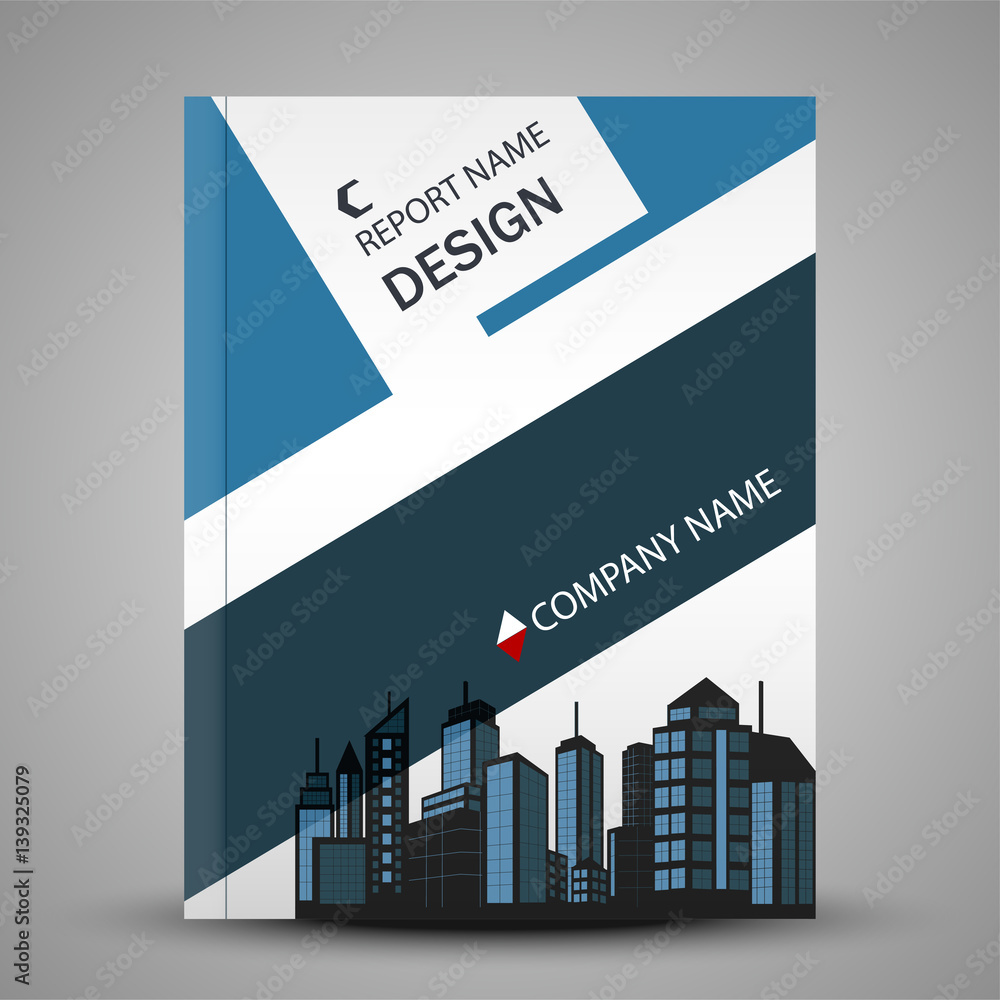 Abstract colorful shape cover template design