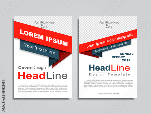 Brochure layout with place for your data. Vector illustration.