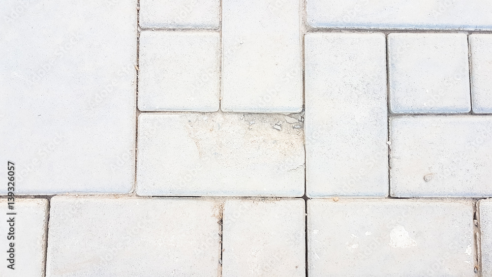 broken square brick concrete walkway with dirty dust broken square brick concrete walkway with dirty dust