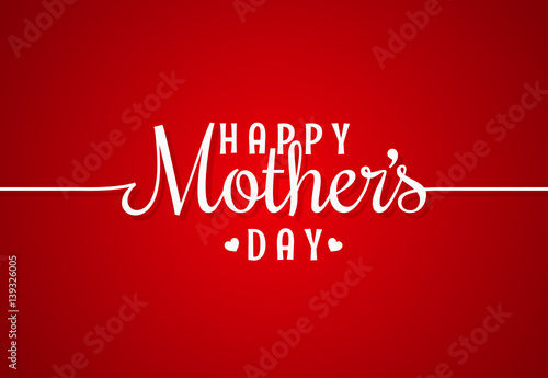 mothers day line vintage lettering background