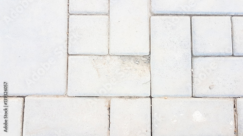 Wallpaper Mural broken square brick concrete walkway with dirty dust Torontodigital.ca
