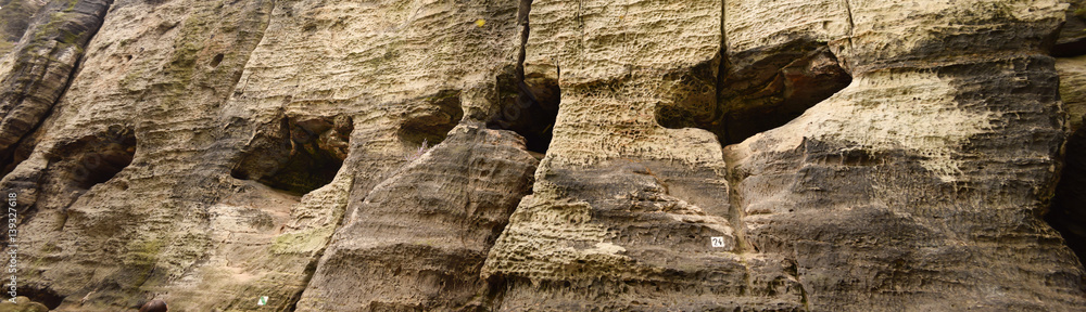 Sandstone rocks, Tisa, Czech Republic
