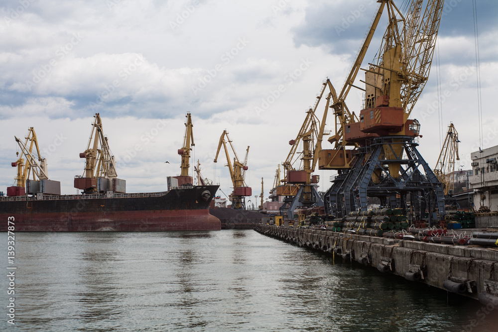 The port in the Black Sea
