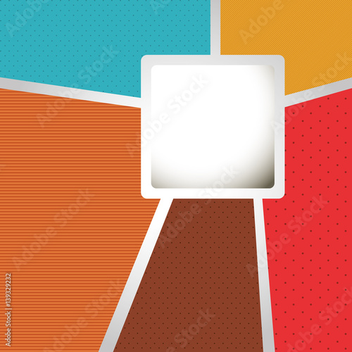 colors with squard background icon, vector illustraction design photo