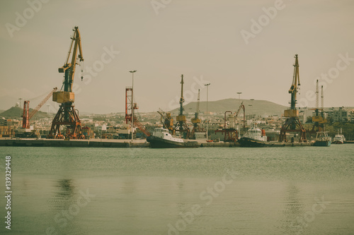 Boats in the sea port