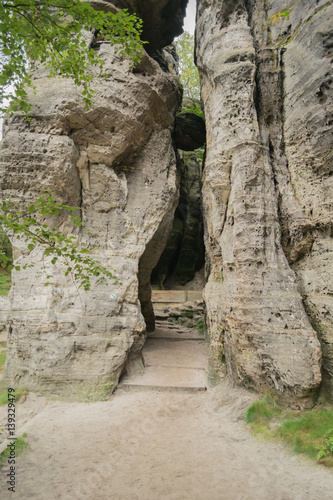 Sandstone rocks, Tisa, Czech Republic