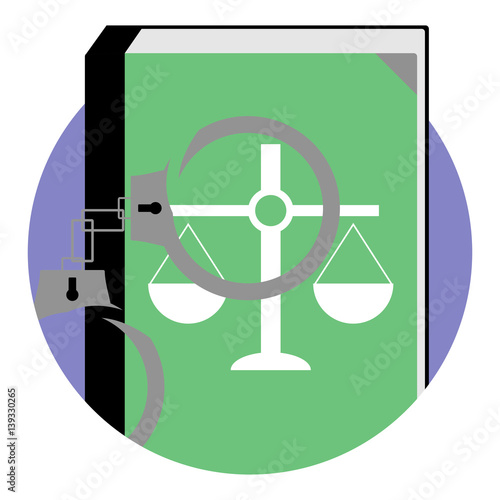Justice and punishment icon