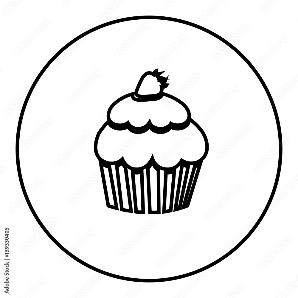 figure emblem muffin icon, vector illustraction design image figure emblem muffin icon, vector illustraction design image