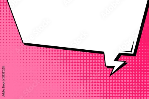 Abstract creative concept vector comic pop art style blank, layout template with clouds beams and isolated dots background. For sale banner, empty speech bubble set, illustration halftone book design.