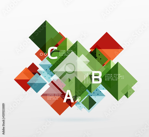 Modern square composition, abstract banner Free Download Modern square composition, abstract banner - GFXLoad