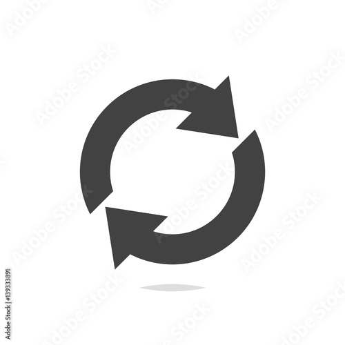 Refresh icon vector