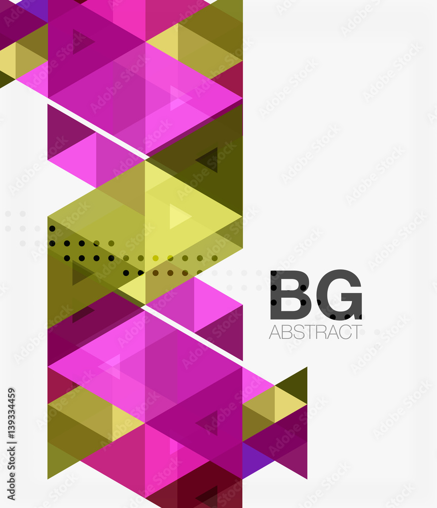 Vector abstract colorful triangle repetition