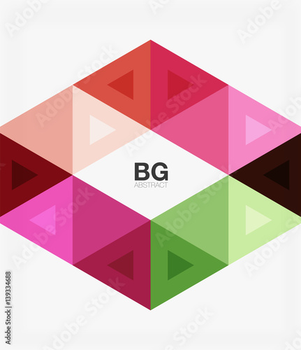 Vector abstract colorful triangle repetition
